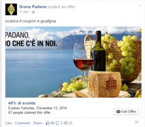 Grana Padano: guafgna con il coupon