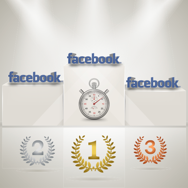 Il podio del tempo speso online sui social network in Italia