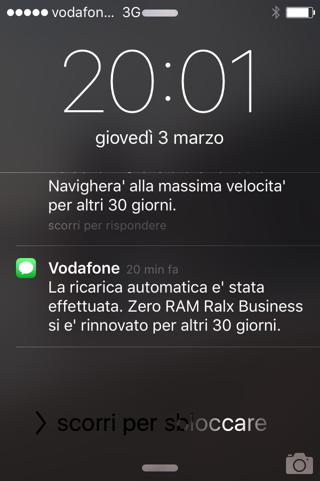 SMS ignorante Vodafone